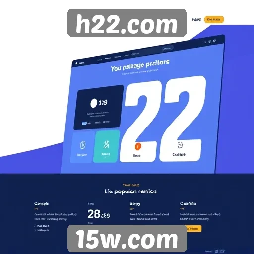 Interface do usuário do h22.com é intuitiva